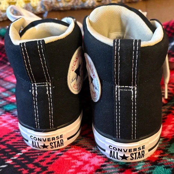Converse Black and White High-Top Sneakers - Picture 4 of 6